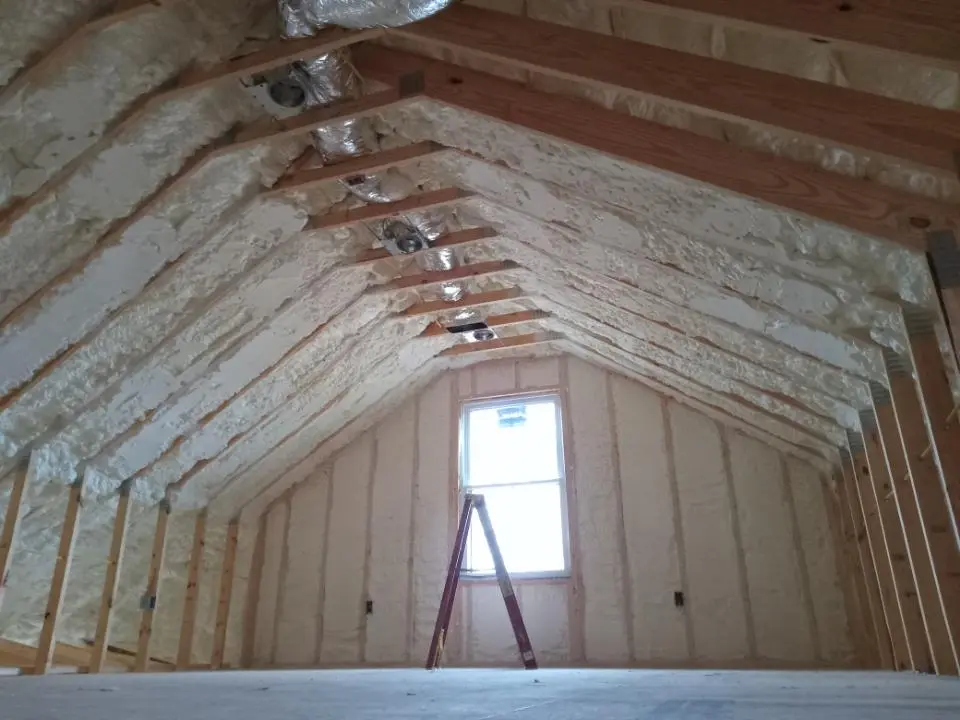 Spray foam roofing application for Roof Restoration project in St. Augustine Beach